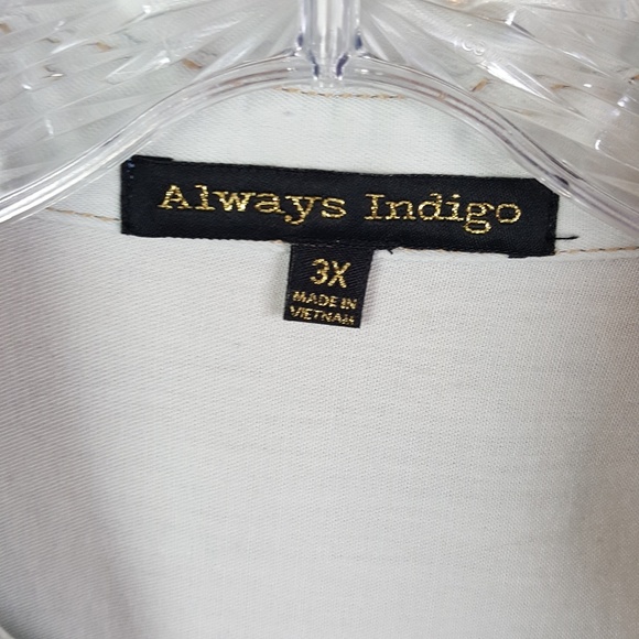 SOLD CROSSPOST Always indigo ombre tunic size 3x - Picture 3 of 5